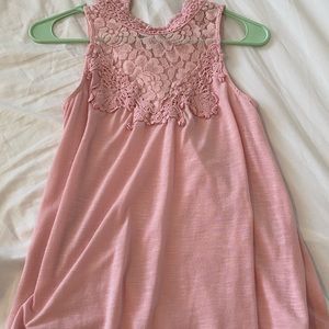 Pink no sleeve blouse